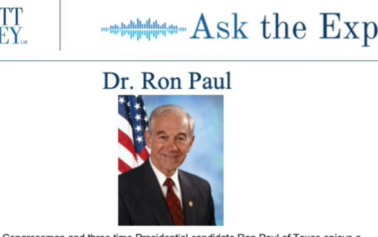 Ron Paul answers questions regarding the economy, gold and the current state of U.S. politics