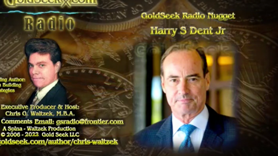Harry Dent: US equities are treading water, gold will shine