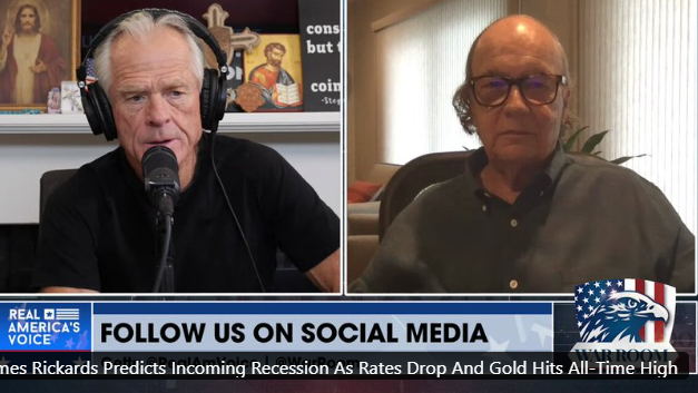 Jim Rickards Predicts Incoming Recession As Rates Drop And Gold Hits All-Time High