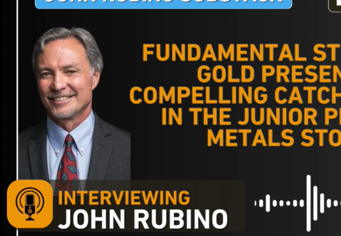 John Rubino: Strength In Gold Presents A Compelling Catch-Up Trade In Junior Precious Metals Stocks