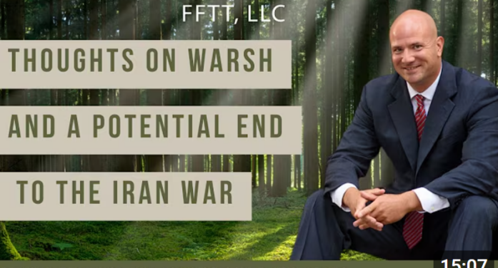 Luke Gromen: Thoughts on Warsh and a potential end to the Iran war