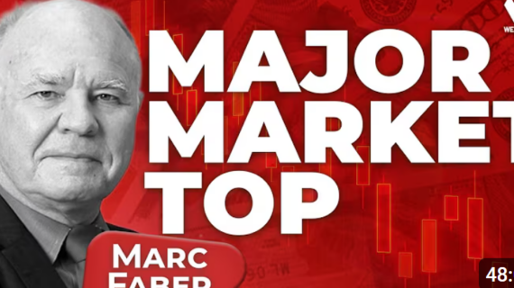 Marc Faber: We’re Approaching a Major Market Top & It Ends in Disaster