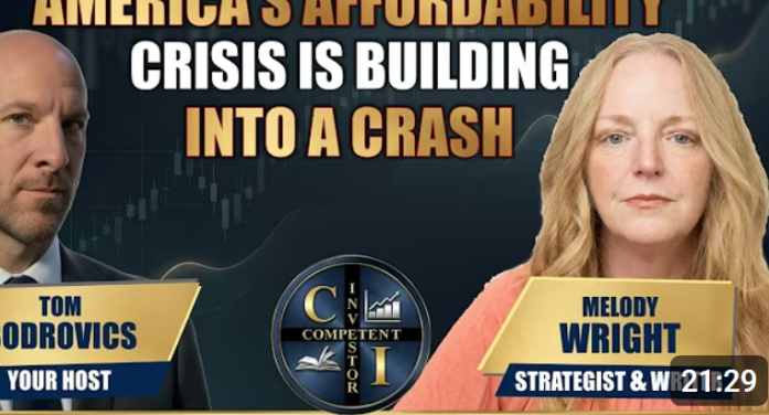 Melody Wright: America’s Affordability Crisis is Building into a Crash in 2026
