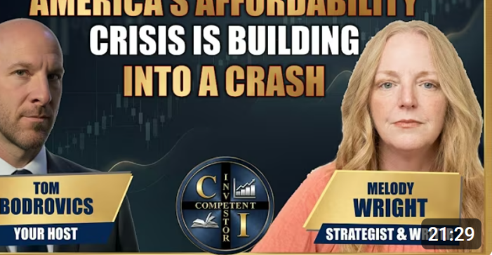Melody Wright: America’s Affordability Crisis is Building into a Crash in 2026